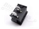 Schakelaar rocker snap-in aan/uit rechthoekig zwart (0/1) SPST 5A/250V